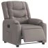 Fotoliu rabatabil electric, gri deschis, textil GartenMobel Dekor