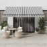 Copertină retractabilă portocaliu/maro 4x3 m, textil/aluminiu GartenMobel Dekor