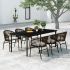 Set de mobilier pentru grădină, 5 piese, maro GartenMobel Dekor