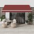 Copertină retractabilă automată, crem, 4x3 m GartenMobel Dekor