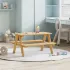 Masa pentru copii cu banci "IRUN" alb 90x79,5x50cm lemn masiv GartenMobel Dekor