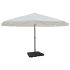Umbrelă de soare de grădină din aluminiu, bază portabilă, verde GartenMobel Dekor