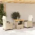 Set mobilier de grădină cu perne, 5 piese, bej, poliratan GartenMobel Dekor
