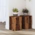 Suporturi de plante, 2 buc., alb, 20x20x30 cm, lemn prelucrat GartenMobel Dekor
