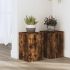 Suporturi de plante, 2 buc., alb, 20x20x30 cm, lemn prelucrat GartenMobel Dekor