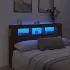 Tăblie de pat cu LED, stejar sonoma, 160x18,5x103,5 cm, lemn GartenMobel Dekor