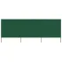 Paravan anti-vânt cu 6 panouri, verde, 800 x 160 cm, textil GartenMobel Dekor