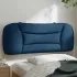 Pernă pentru tăblie de pat, albastru, 180 cm, material textil GartenMobel Dekor