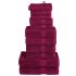Set de prosoape premium SOLUND, 12 piese, alb, 600 g/m² GartenMobel Dekor