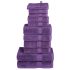 Set de prosoape premium SOLUND, 12 piese, alb, 600 g/m² GartenMobel Dekor