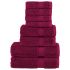 Set de prosoape premium, 8 piese, alb, 600 g/m² 100% bumbac GartenMobel Dekor