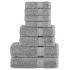 Set de prosoape premium, 8 piese, alb, 600 g/m² 100% bumbac GartenMobel Dekor