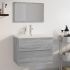 Set mobilier de baie, alb, lemn prelucrat GartenMobel Dekor