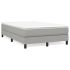 Pat box spring cu saltea, gri deschis, 200x200 cm, textil GartenMobel Dekor