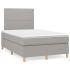 Pat box spring cu saltea, negru, 120x190 cm, catifea GartenMobel Dekor