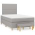 Pat box spring cu saltea, negru, 120x190 cm, catifea GartenMobel Dekor