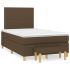 Pat box spring cu saltea, maro închis, 80x200 cm, textil GartenMobel Dekor