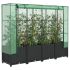 Strat înălțat cu husă de seră, aspect ratan, 80x40x138 cm GartenMobel Dekor
