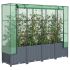 Strat înălțat cu husă de seră, aspect ratan, 80x40x123 cm GartenMobel Dekor