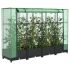 Strat înălțat cu husă de seră, aspect ratan, 40x40x123 cm GartenMobel Dekor