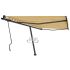 Copertină autonomă retractabil manual portocaliu/maro 400x300cm GartenMobel Dekor