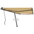 Copertină autonomă retractabil manual portocaliu/maro 450x300cm GartenMobel Dekor