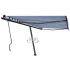 Copertină autonomă retractabil manual portocaliu/maro 450x300cm GartenMobel Dekor