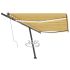 Copertină automată cu senzor vânt&LED, albastru/alb 500x300 cm GartenMobel Dekor
