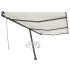 Copertină autonomă retractabilă manual, galben&alb, 600x300 cm GartenMobel Dekor