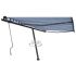 Copertină autonomă retractabil manual portocaliu/maro 450x300cm GartenMobel Dekor