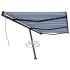 Copertină autonomă retractabilă automat albastru&alb 400x350 cm GartenMobel Dekor
