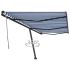 Copertină autonomă retractabil manual portocaliu/maro 450x300cm GartenMobel Dekor