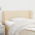 Tăblie de pat cu aripioare, crem, 163x23x118/128 cm, textil GartenMobel Dekor