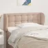 Tăblie de pat cu aripioare crem 103x23x78/88 cm piele ecologică GartenMobel Dekor