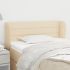 Tăblie de pat cu aripioare crem 203x23x78/88 cm textil GartenMobel Dekor