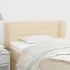 Tăblie de pat cu aripioare, crem, 203x23x118/128 cm, textil GartenMobel Dekor