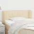 Tăblie de pat cu aripioare crem 83x23x78/88 cm material textil GartenMobel Dekor
