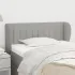 Tăblie de pat cu aripioare maro închis 83x23x78/88 cm textil GartenMobel Dekor