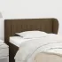Tăblie de pat cu aripioare maro închis 83x23x78/88 cm textil GartenMobel Dekor