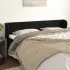Tăblie de pat cu aripioare negru 83x23x78/88 cm catifea GartenMobel Dekor