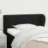Tăblie de pat cu aripioare negru 83x23x78/88 cm material textil GartenMobel Dekor