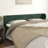 Tăblie de pat cu aripioare verde închis 83x23x78/88 cm catifea GartenMobel Dekor