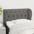 Tăblie de pat cu aripioare crem 83x23x78/88 cm material textil GartenMobel Dekor