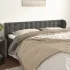 Tăblie pat cu aripioare albastru închis 163x23x78/88 cm catifea GartenMobel Dekor