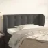 Tăblie pat cu aripioare albastru închis 83x23x78/88 cm catifea GartenMobel Dekor