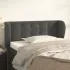 Tăblie pat cu aripioare albastru închis 93x23x78/88 cm textil GartenMobel Dekor