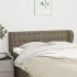 Tăblie de pat cu aripioare negru 147x23x78/88 cm textil GartenMobel Dekor