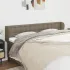 Tăblie de pat cu aripioare negru 183x23x78/88 cm textil GartenMobel Dekor