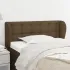 Tăblie de pat cu aripioare negru 93x23x78/88 cm textil GartenMobel Dekor