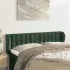 Tăblie pat cu aripioare albastru închis 147x23x78/88 cm catifea GartenMobel Dekor